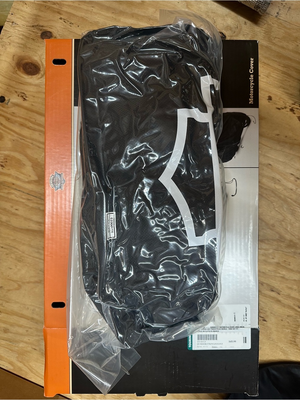 Harley-Davidson Black Cover with Orange Trim - Picture 4 of 4
